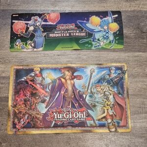 Two YU-GI-OH Mats: Knights of the Round Table & Monster League